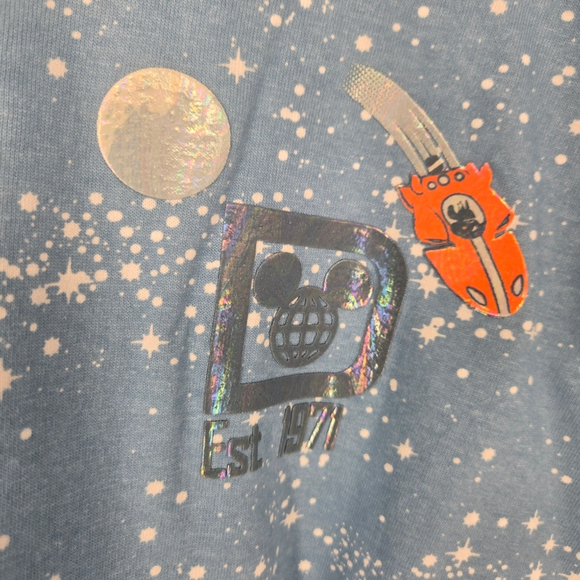 2024 Disney Parks Tomorrowland Blue Spirit Jersey – Magic Kingdom Size Large NWT - Picture 7 of 16